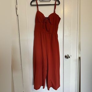 Lily Rose xxl jumper romper, coral pumpkin orange color